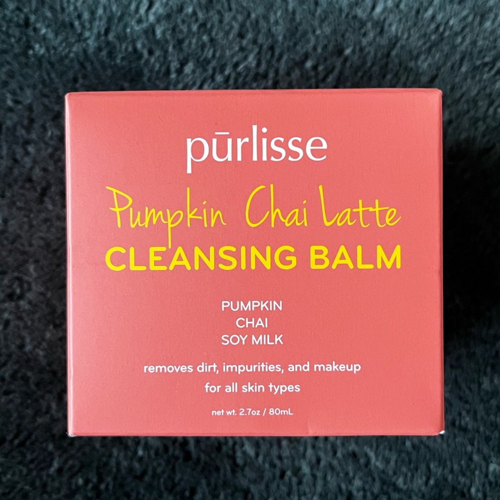 Purlisse Beauty Pumpkin Chai Latte Cleansing Balm NEW - Picture 2 of 3